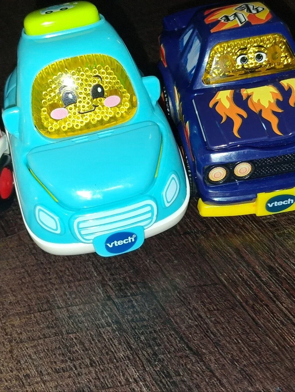 Vtech Talking Vehicle Pack - Red Fire Truck, Light Blue Car & Dark Blue Race Car